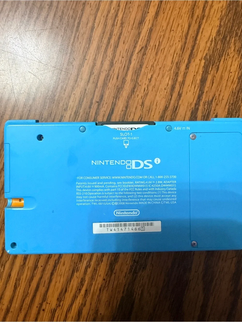 Nintendo Dual-Screen Handheld Console in Bright Blue
